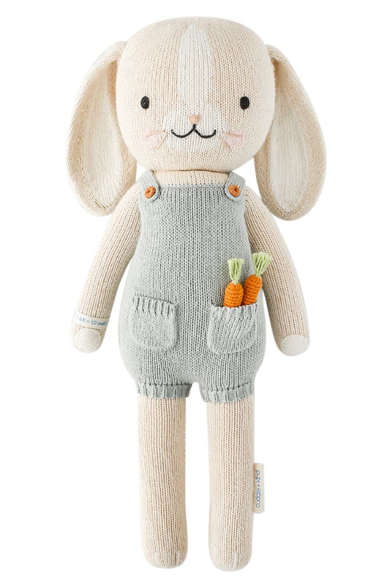 cuddle + kind Henry the Bunny Stuff Animal, Main, color, BLUE