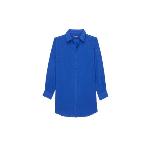 Vilebrequin Solid Shirtdress In Blue