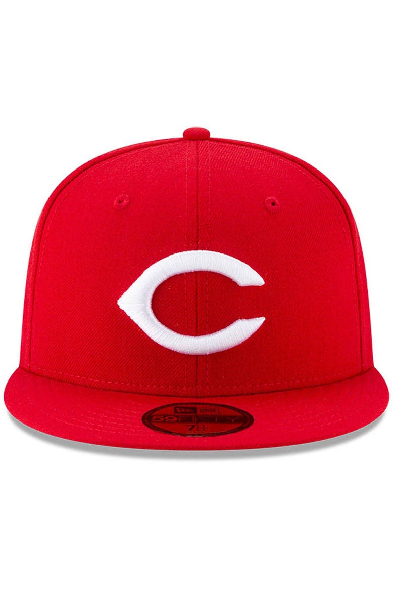 Men's New Era Red Cincinnati Reds 1990 World Series Wool 59FIFTY Fitted Hat, Alternate, color, Red