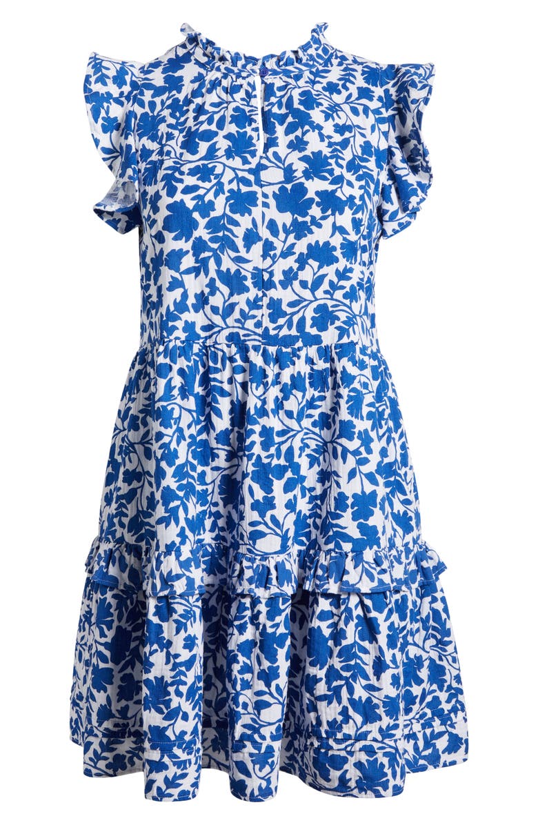 Caslon<sup
®</sup
 Floral Ruffle Gauze Dress, Alternate, color, 