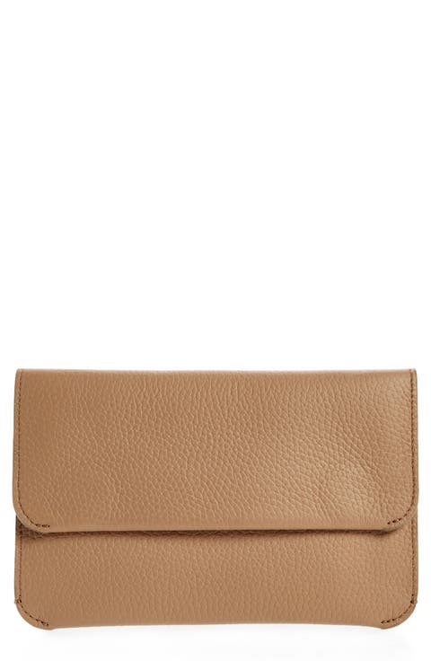 System Leather Clutch