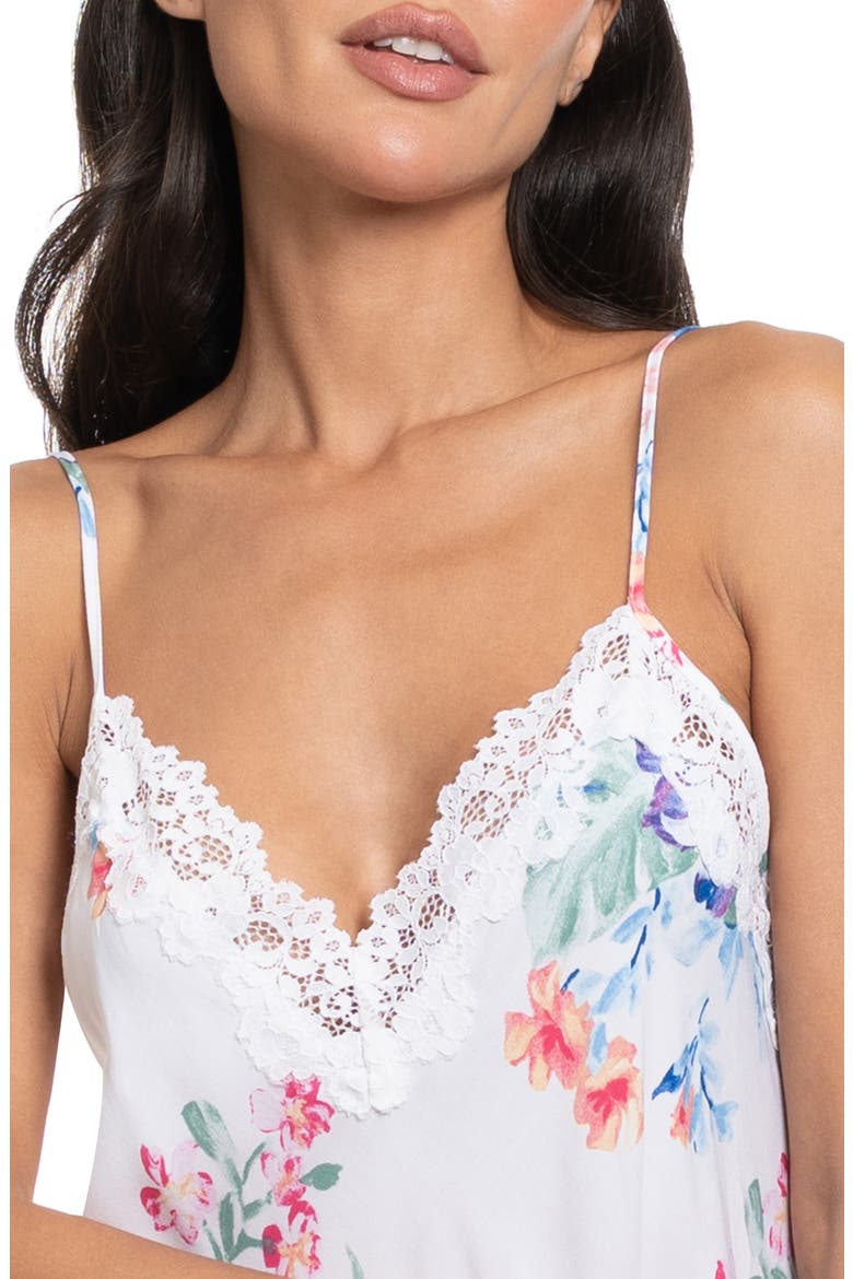 Carter Lace Trim Chemise, Alternate, color, IVORY