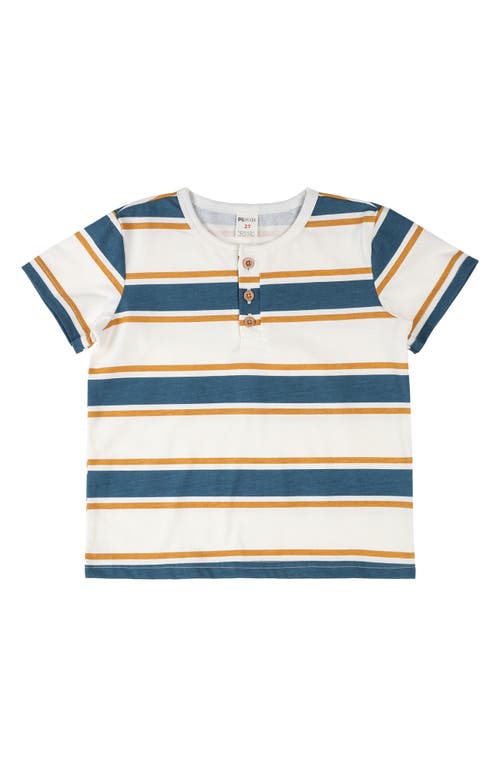 Pl Baby By Petit Lem 3-piece T-shirt & Shorts Set In Blue Ocean
