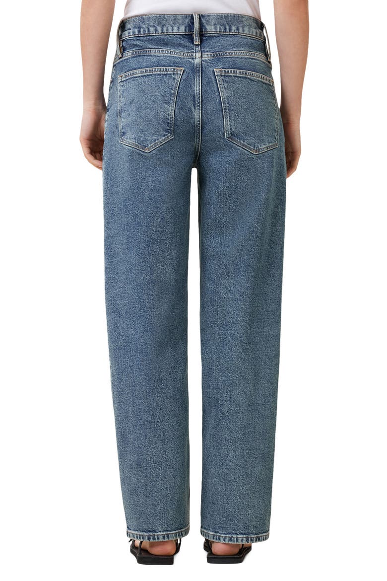 Sadie Barrel Leg Jeans, Alternate, color, WASHED INDIGO
