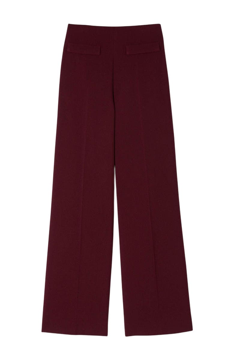 SANDRO Wide-leg trousers, Alternate, color, Bordeaux