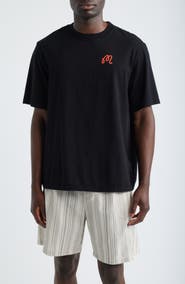 MALBON Bermuda Rooster Cotton Graphic T-Shirt