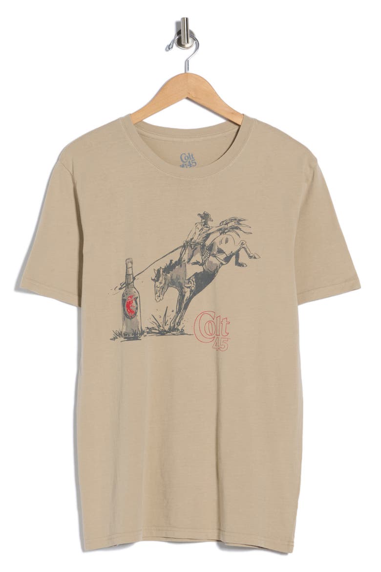 Colt 45 Horseshoe Graphic T-Shirt, Alternate, color, BROWN