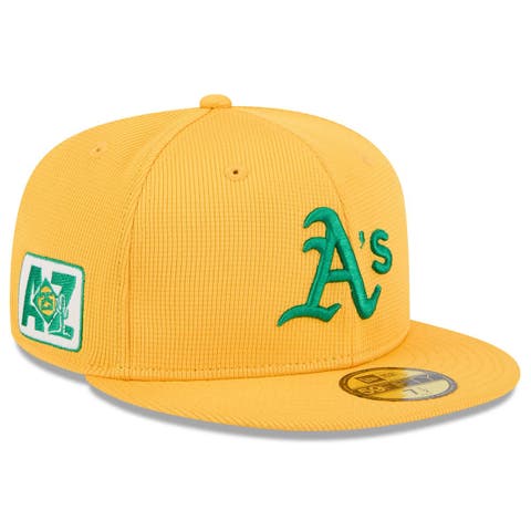 Men's New Era  Gold Athletics 2025 Spring Training 59FIFTY Fitted Hat