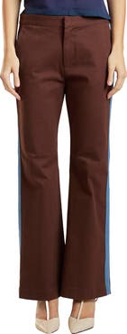 Cynthia Rowley Cotton Cropped Flared Pants