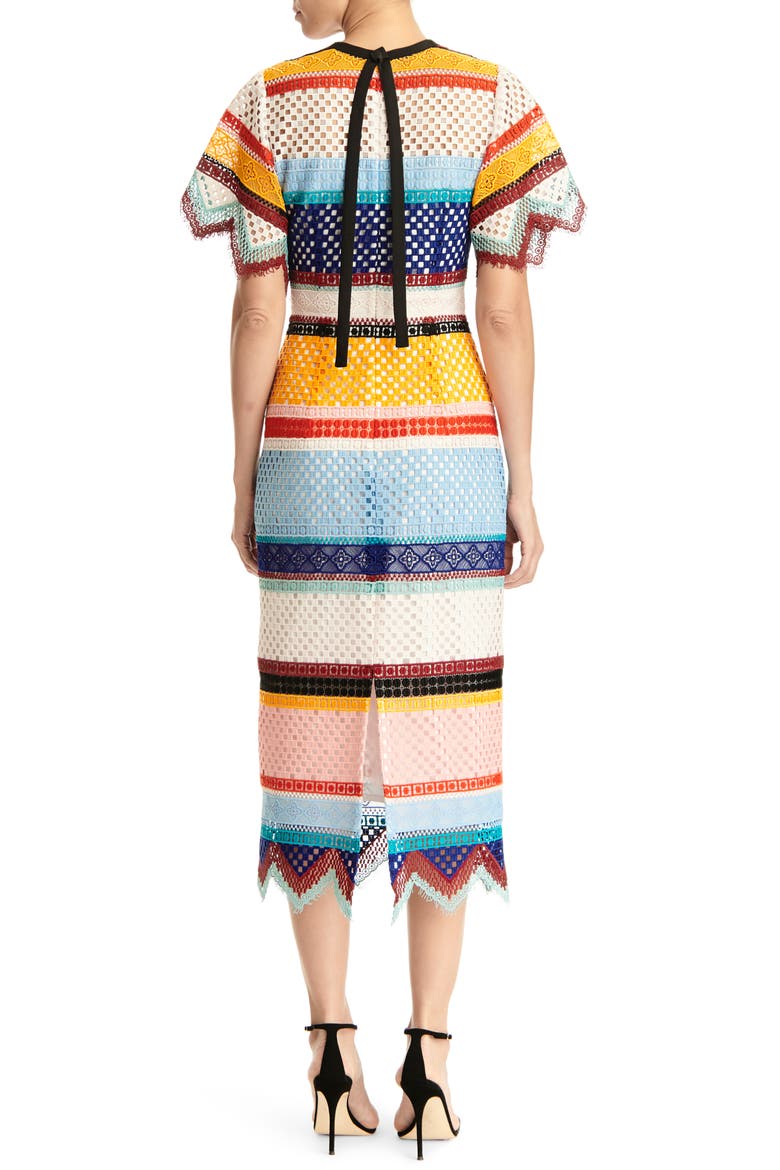 Short Sleeve Sheath Dress, Alternate, color, MULTI