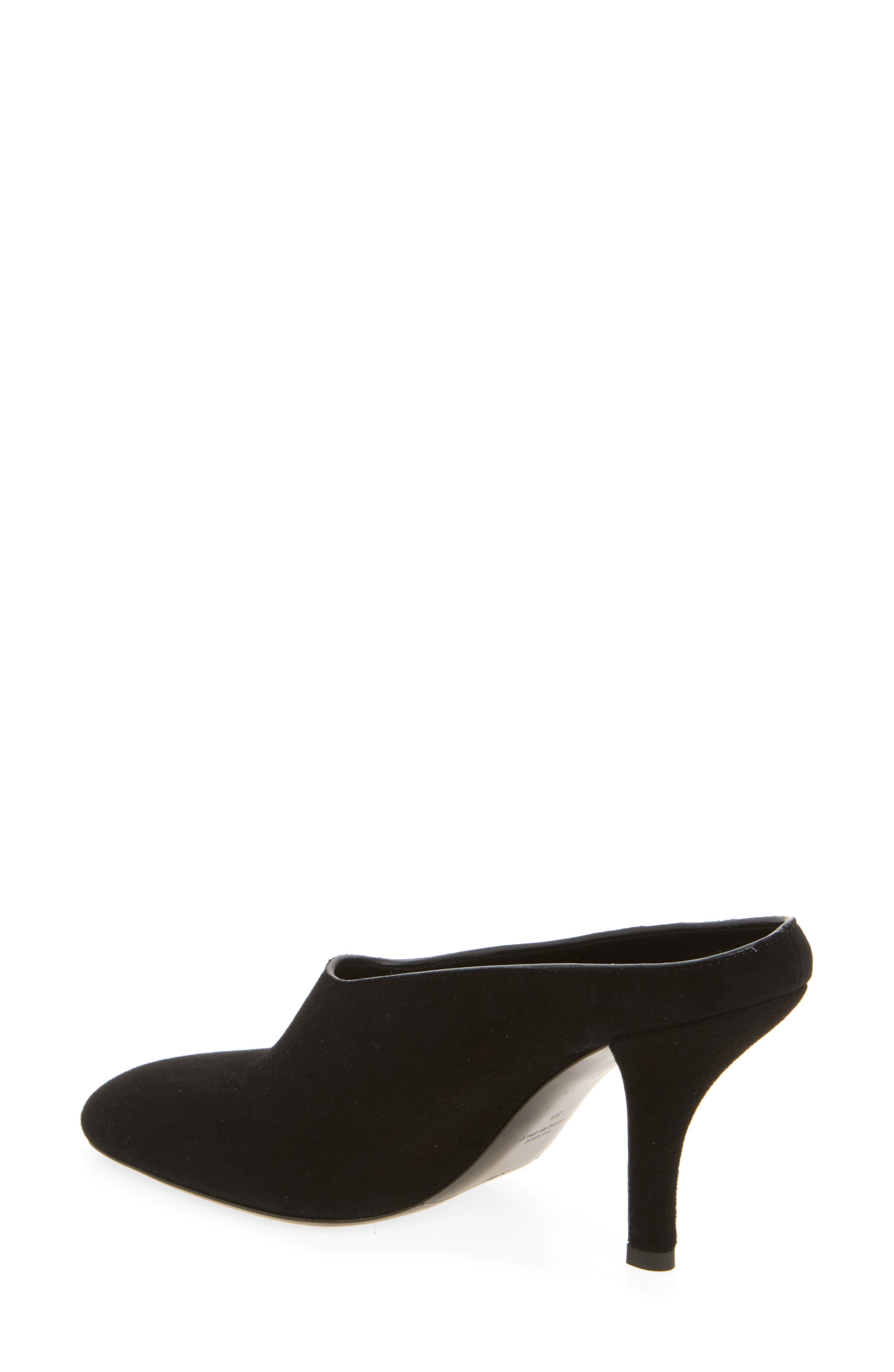 Suede Mule, Alternate, color, BLACK