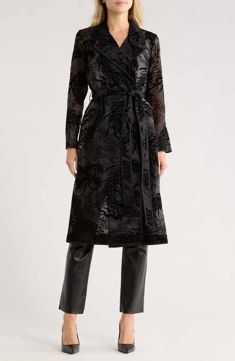L'AGENCE Moda Organza Trench Coat