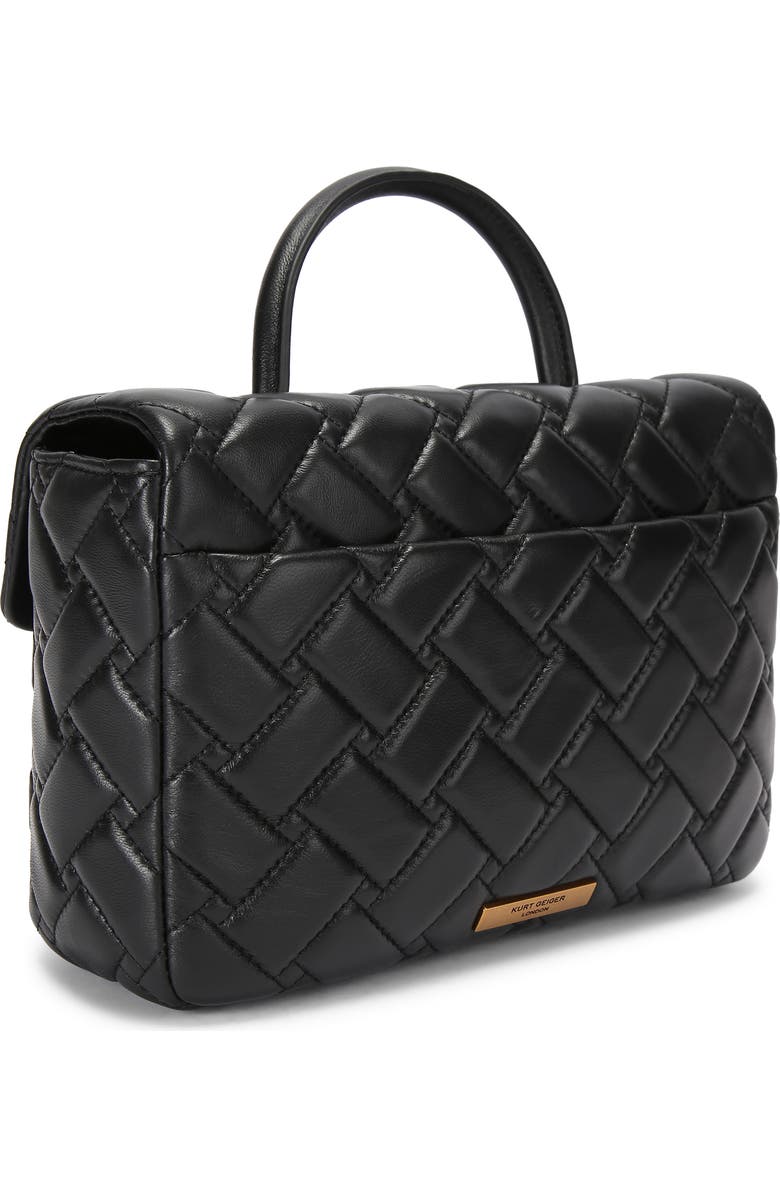 Kurt Geiger London Kensington Quilted Leather Top Handle Bag, Alternate, color,