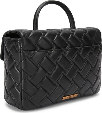 Kensington Quilted Leather Top Handle Bag