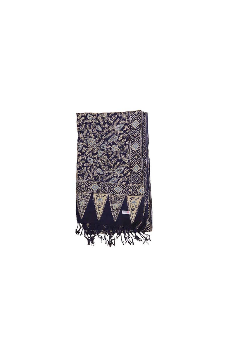 Handmade Batik Scarf, Alternate, color, Foliage