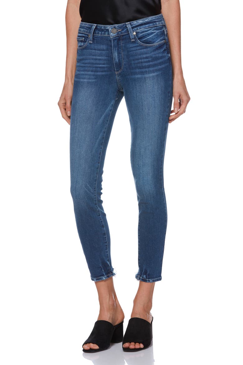 Hoxton Transcend Vintage High Waist Crop Skinny Jeans, Main, color, ADDLER BLUE