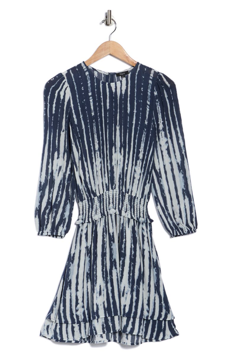 Rails Inez Long Sleeve Fit & Flare Dress, Alternate, color, Indigo Nile