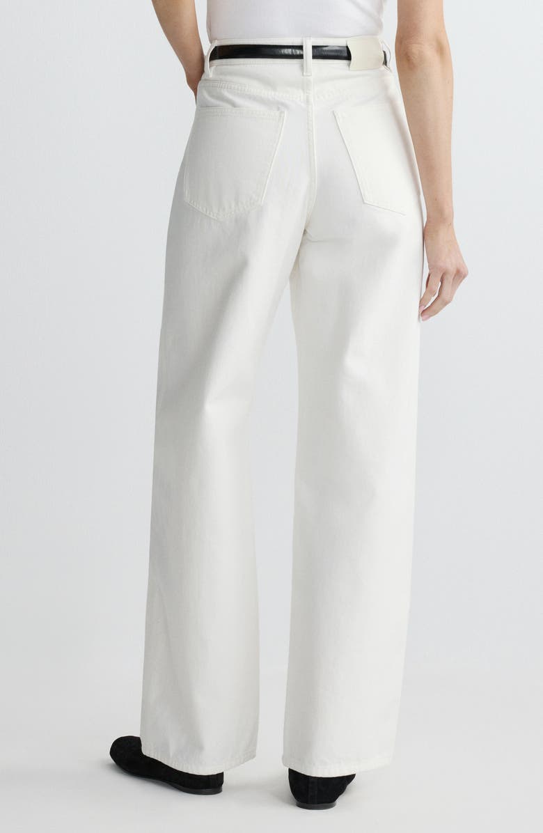 DL1961 Kaylen High Waist Soft Curve Barrel Jeans, Alternate, color, White