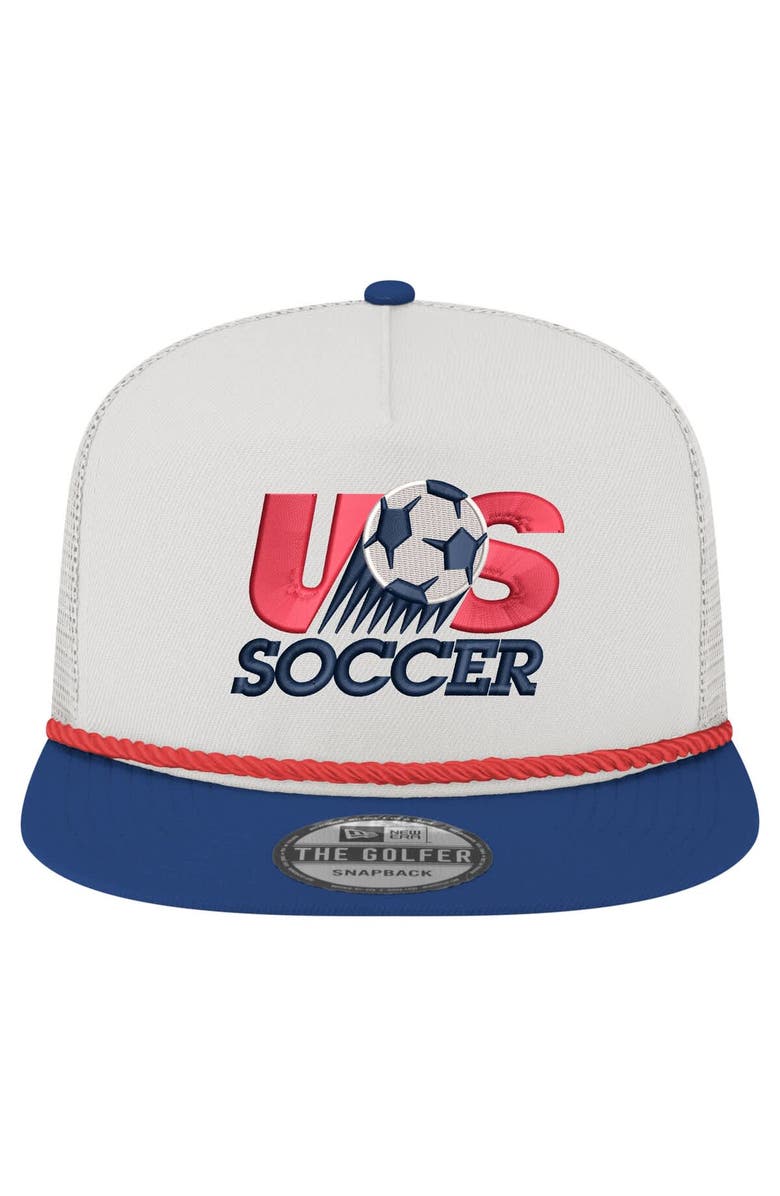 New Era Men's New Era  White USMNT 1993 Retro Golfer Adjustable Hat, Alternate, color, White
