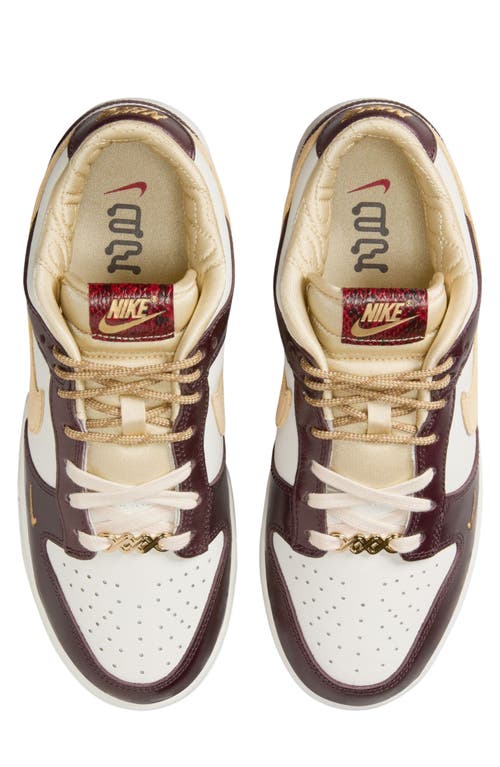 Nike Dunk Low Lx Sneaker In Sail/gold/sail
