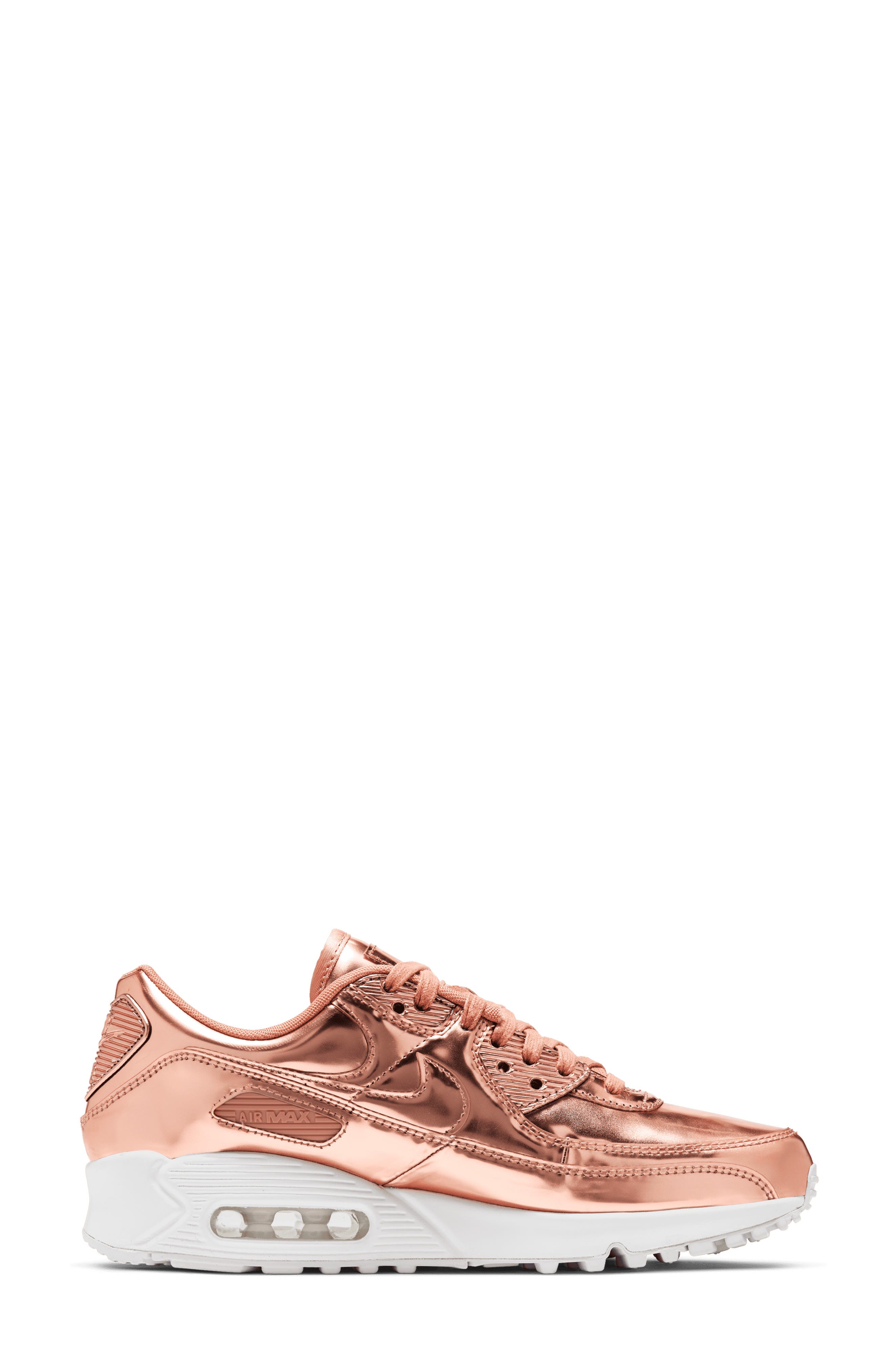Air Max 90 SP Metallic Sneaker, Alternate, color, ROSE GOLD/ RED BRONZE/ WHITE