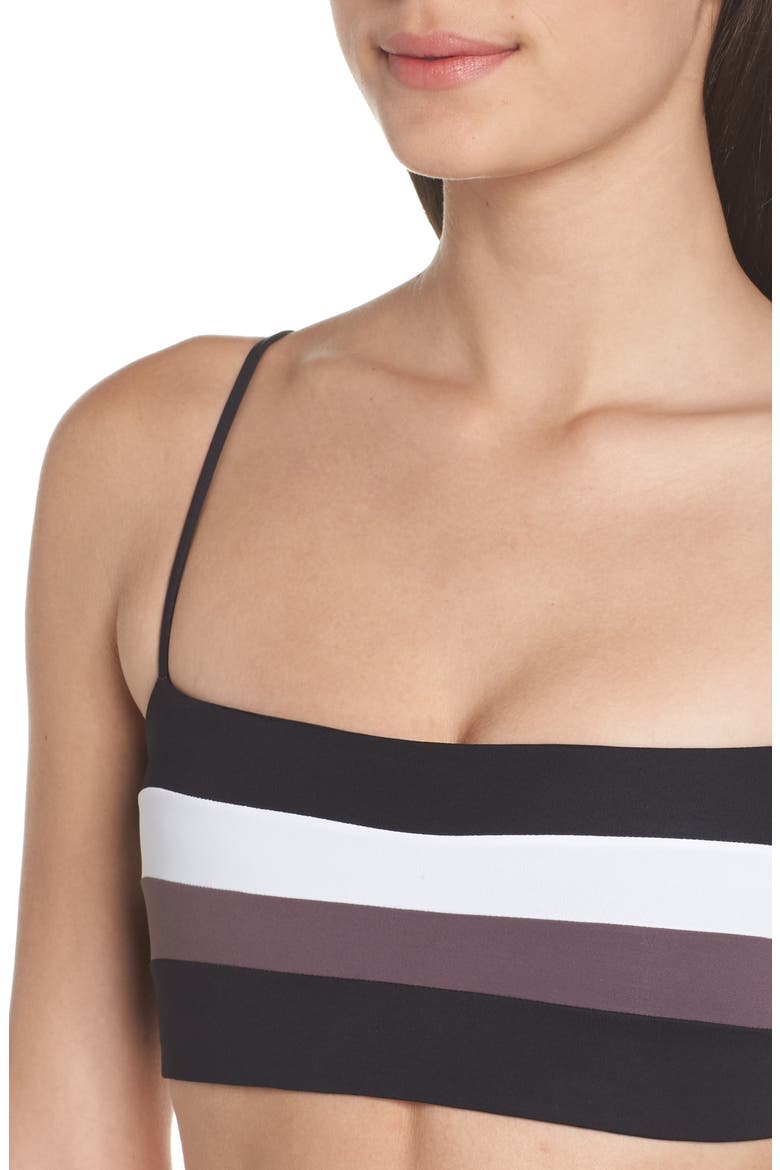 L Space Rebel Bikini Top, Alternate, color, BLK/ CRM/ CNT