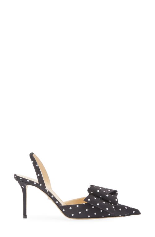 Mach&mach Mach & Mach Le Cadeau Bow Polka Dot Slingback Pump In Multi