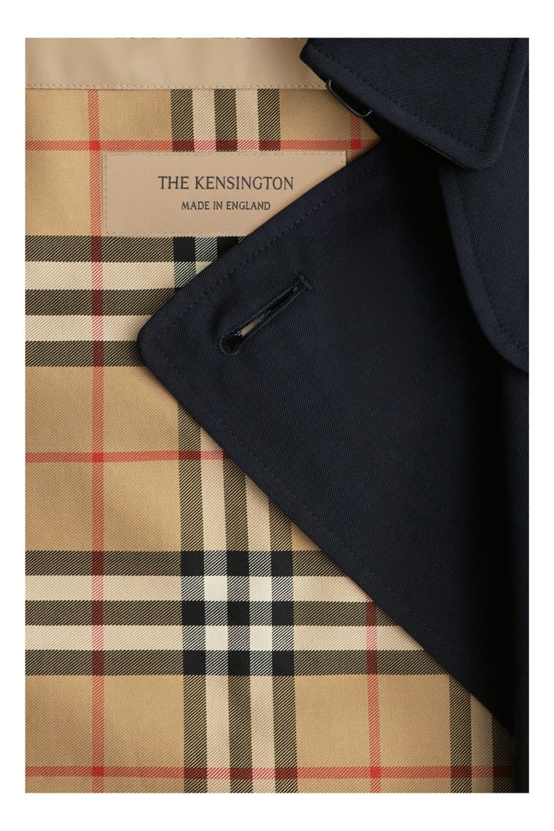Long Kensington Heritage Trench Coat, Alternate, color, Coal blue