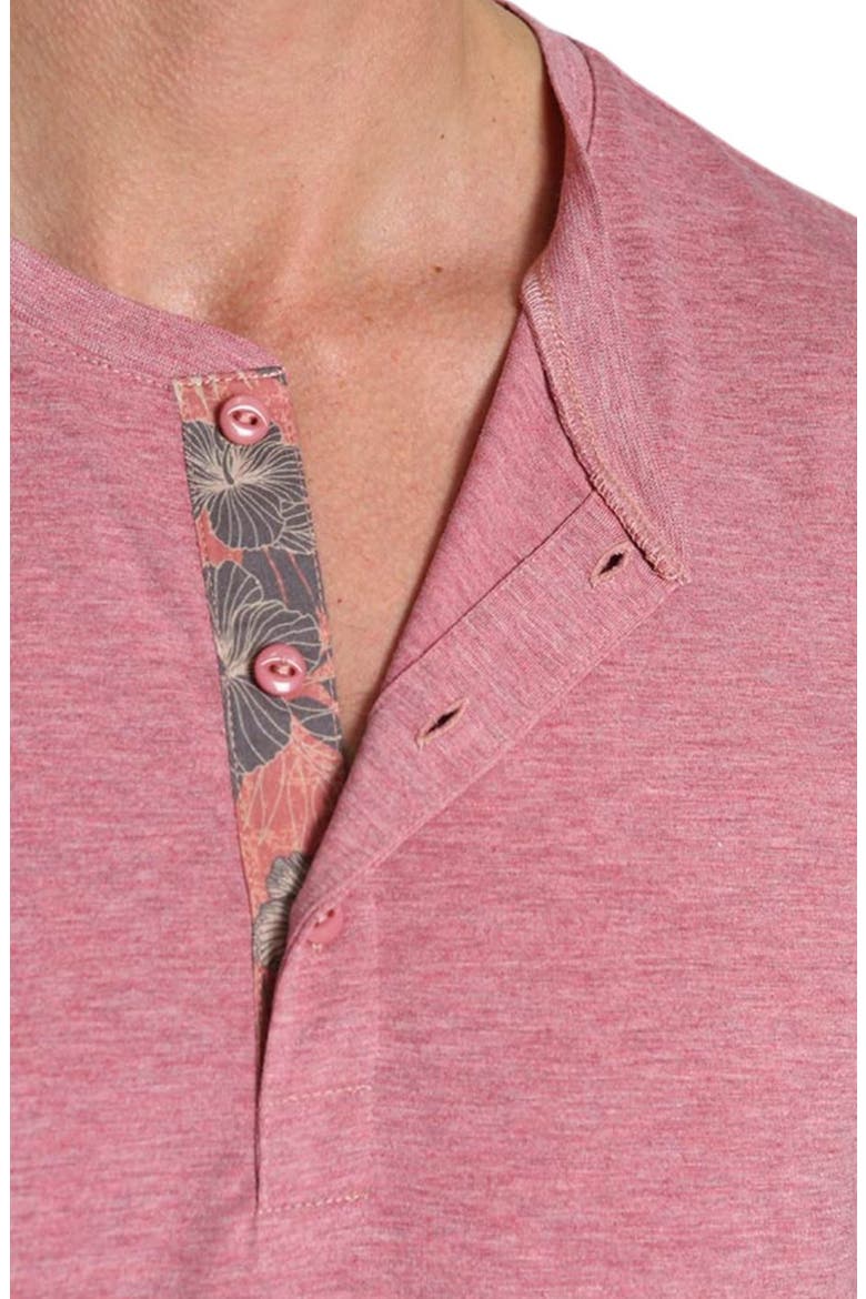 Henley T-Shirt, Alternate, color, RED