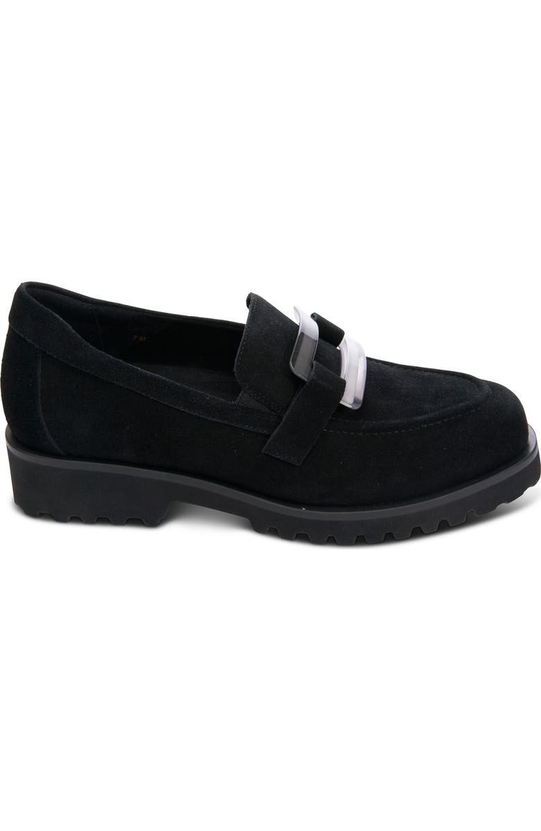 VANELi Zinta Water Resistant Lug Sole Loafer, Alternate, color, Black