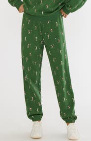 Beach Riot Nash Print Cotton Joggers