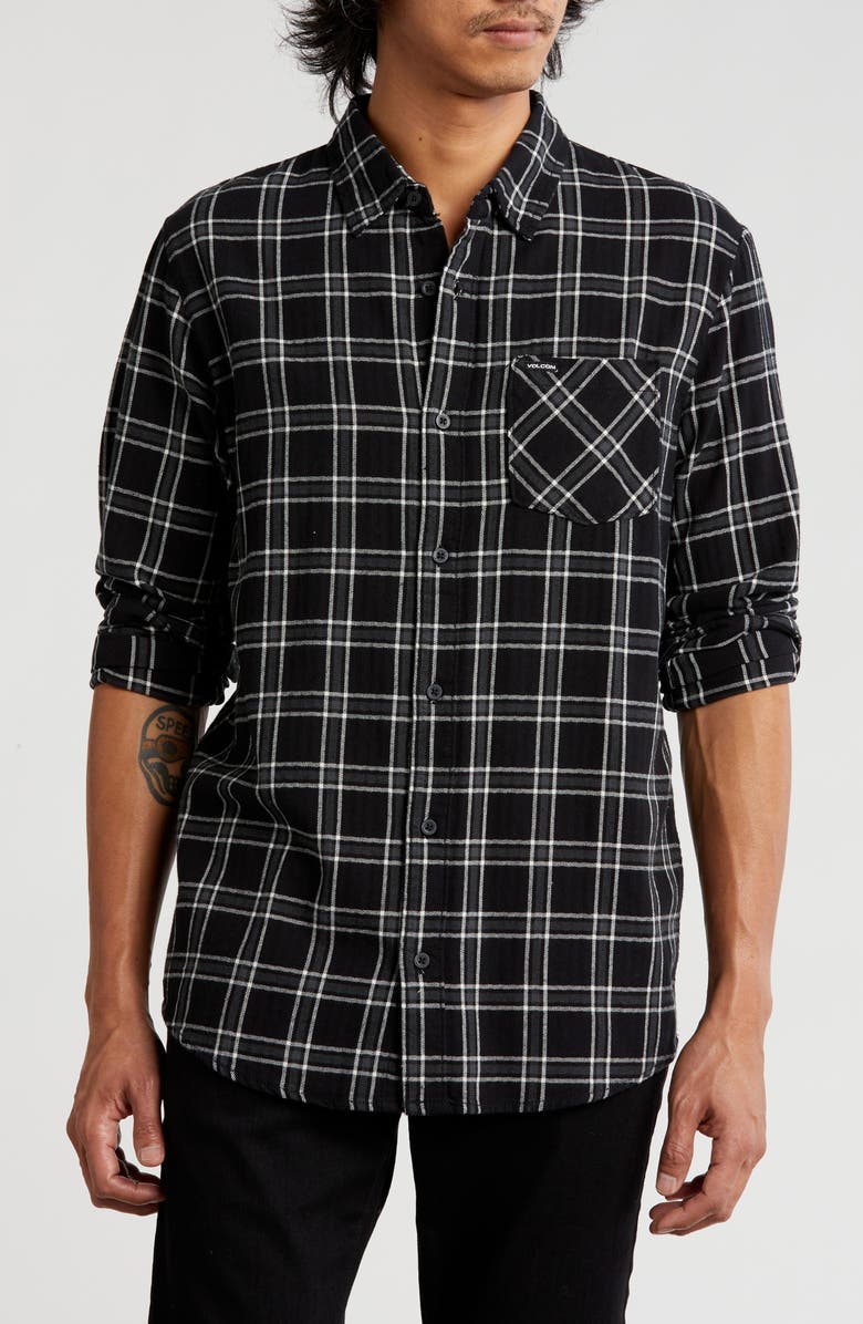 Volcom Loreto Classic Fit Flannel Button-Up Shirt, Main, color,
