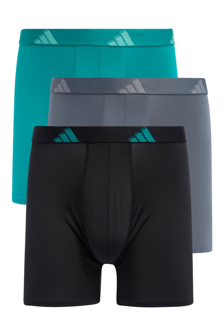 All Day Microfiber Boxer Brief, Main, color, GREEN/ ONIX GREY/ BLACK