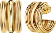 CHRISTINA CARUSO Baby Triple Hoop Earrings