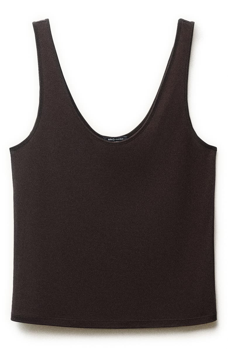 MANGO Scoop Neck Tank Top, Alternate, color,