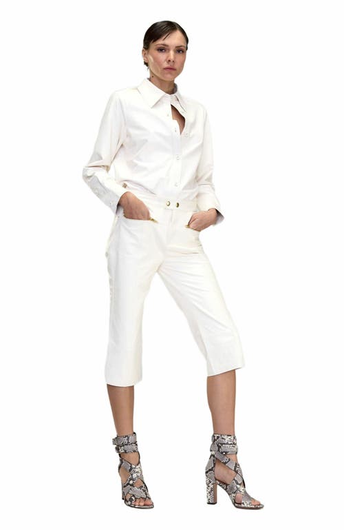 Cynthia Rowley Leather Capris
