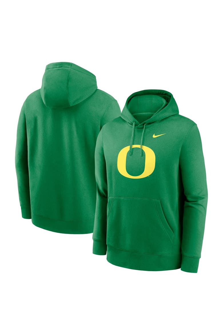Men's Nike Green Oregon Ducks Primetime Club Fleece Pullover Hoodie, Main, color, Green