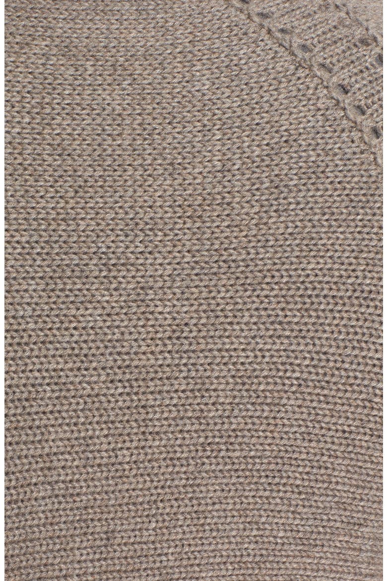 London 'Cullum Convection' Cashmere Sweater, Alternate, color, TAUPE BROWN