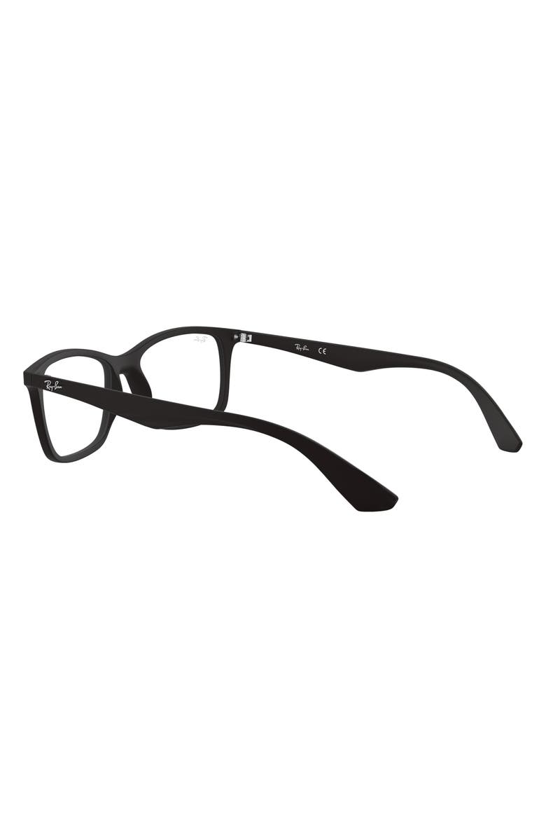 Ray-Ban 56mm Optical Glasses, Alternate, color, Matte Black