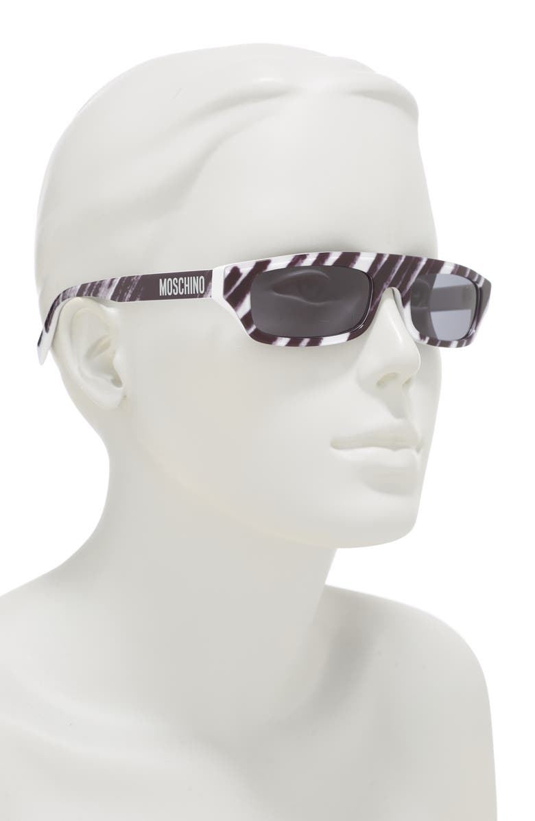 Moschino 55mm Rectangle Sunglasses, Alternate, color,