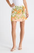 Petal & Pup Calypso Faux Wrap Miniskirt