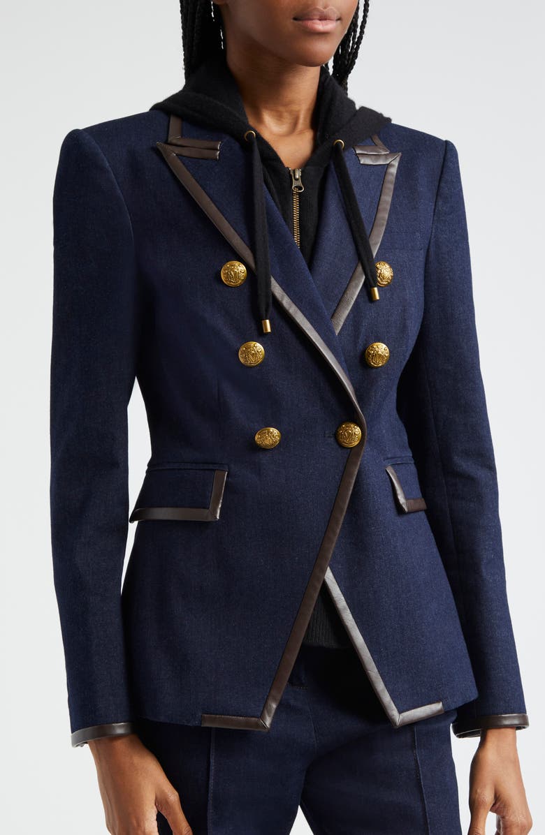 Veronica Beard Miller Denim Dickey Jacket, Alternate, color, 