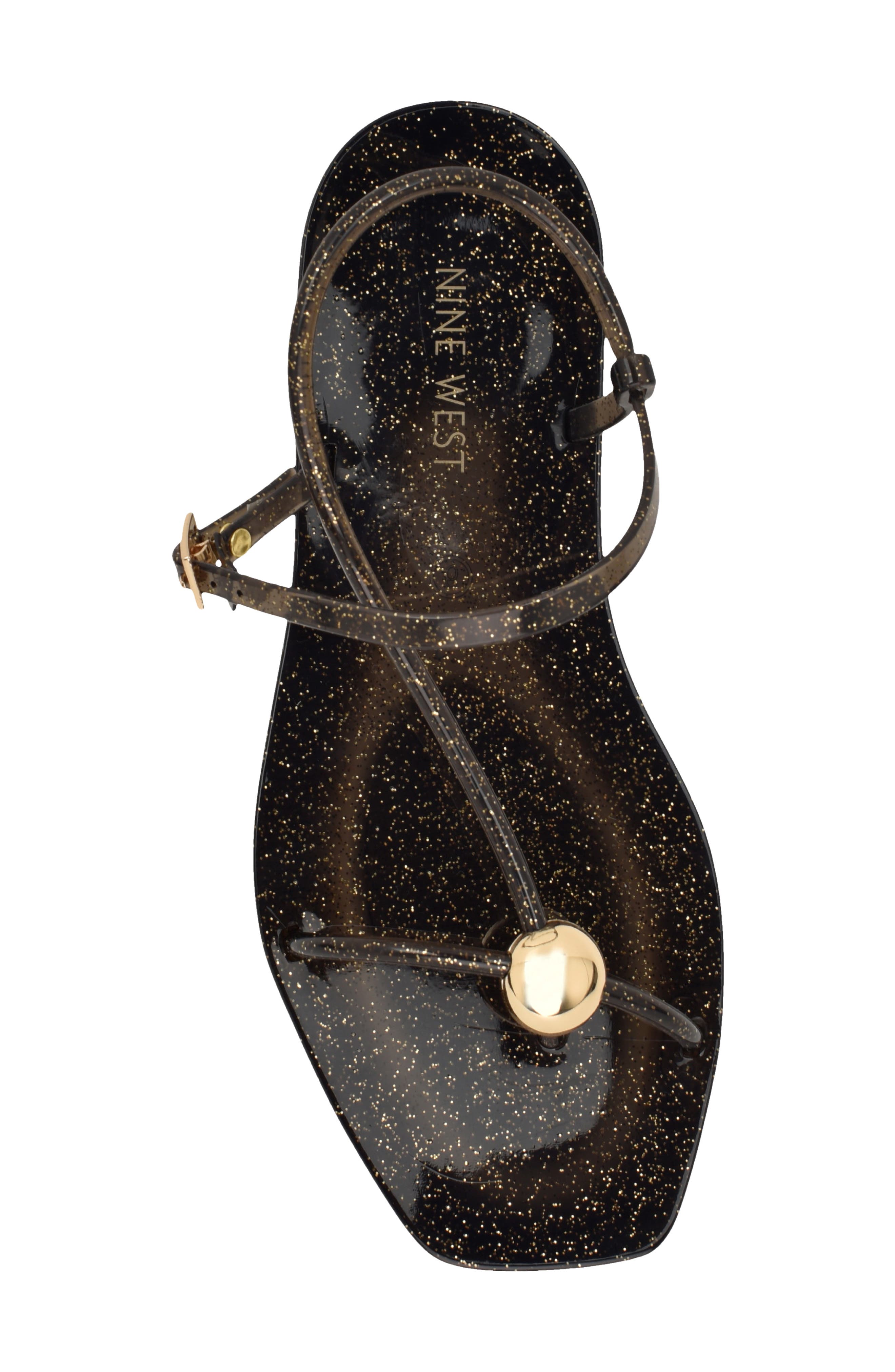 Nine West Shells Ankle Strap Jelly Sandal, Alternate, color, 