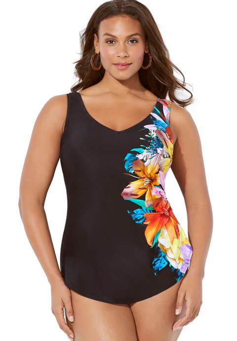 Sarong Front One Piece Swimsuit