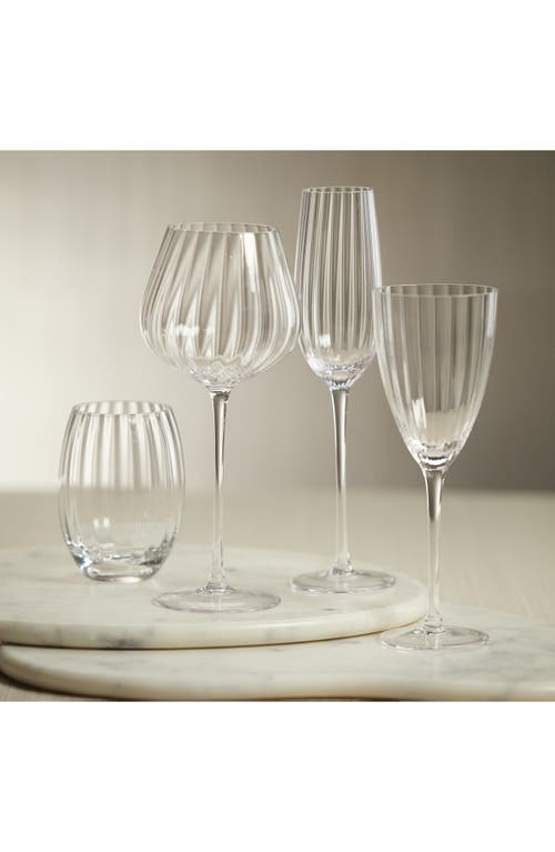 Zodax Malden Optic Set Of 4 Red Wine Glasses In Transparent