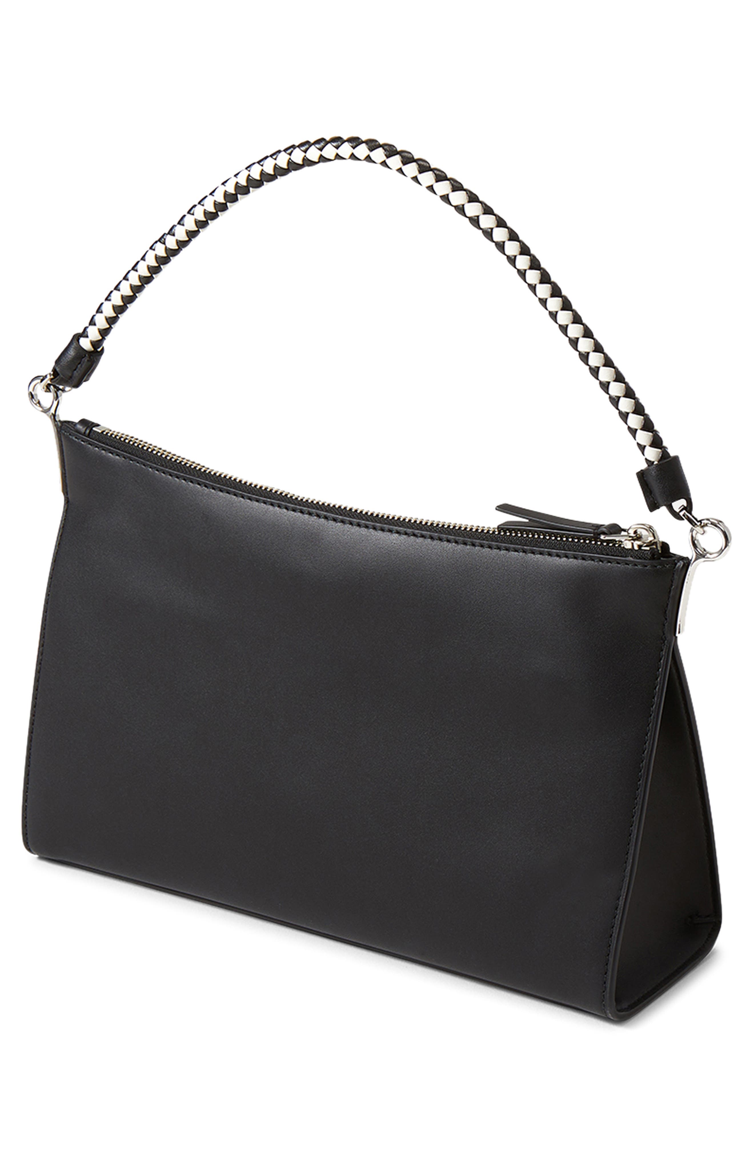 Veronica Beard Small Vida Shoulder Bag, Alternate, color, Black