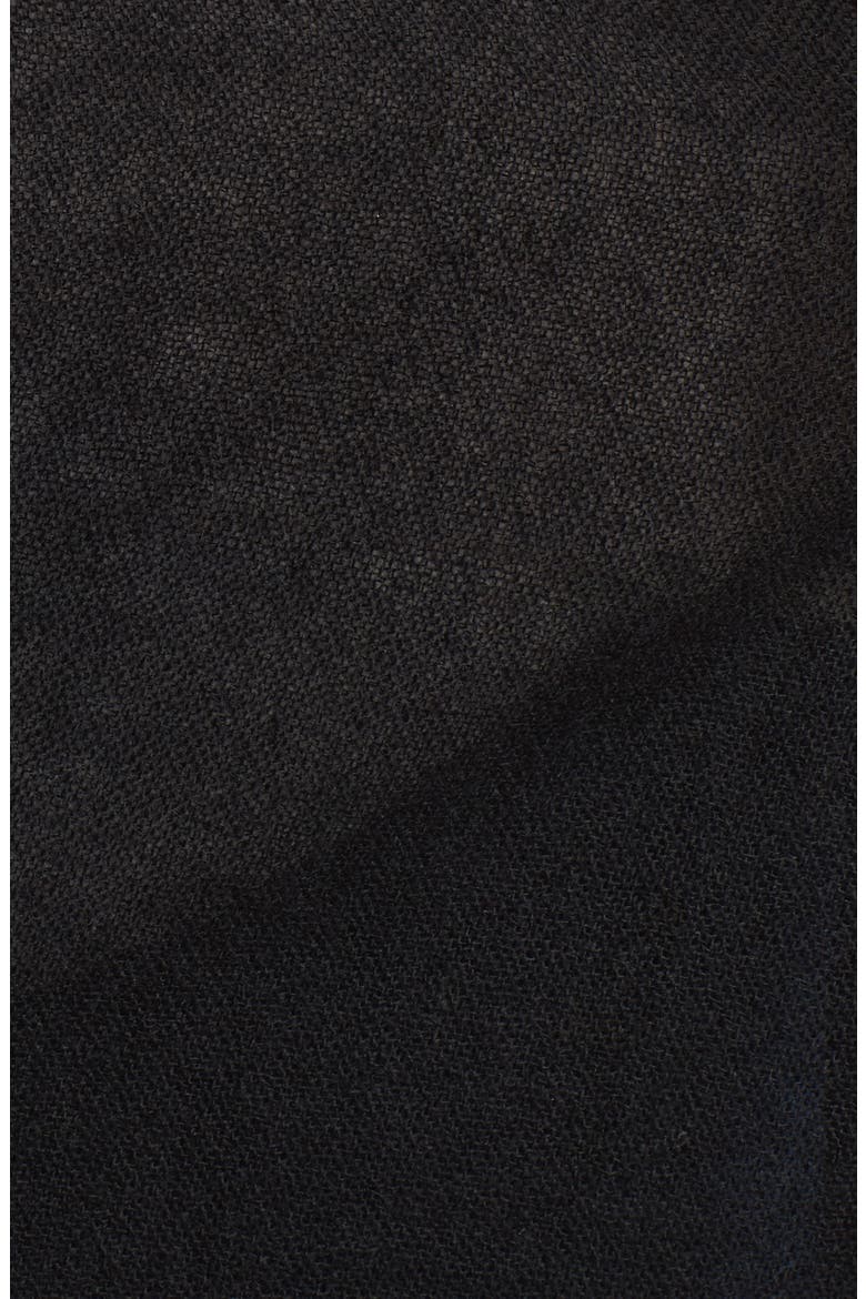 Heathered Cashmere Gauze Scarf, Alternate, color, BLACK