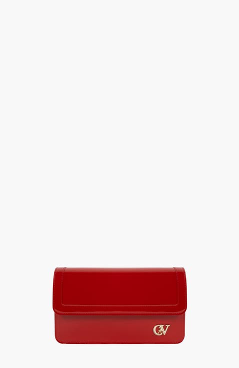 Iconic By Cavalinho 648 Patent Leather Clutch Shoulder Bag