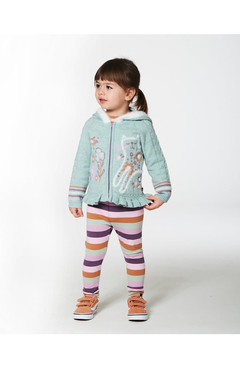 Deux par Deux Baby Girl's Jersey Leggings Multicolor Stripe, Alternate, color, 