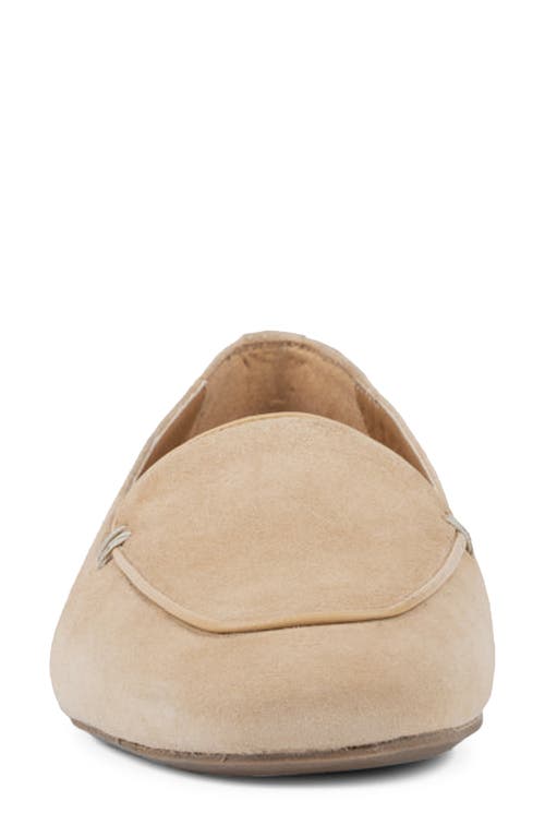 Aquatalia Judie Luxe Croc Embossed Flat In Almond